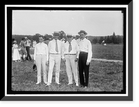 Historic Framed Print, MARINE CORPS RIFLE RANGE, N.D. BAKER; F.D. ROOSEVELT; F.K. LANE; C.S. VROOMAN,  17-7/8" x 21-7/8"