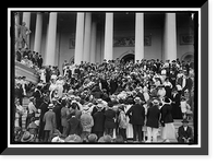 MONTGOMERY, REV. JAMES SHERA, D.D. CHAPLIAN OF THE HOUSE. LEFT OF THE 2 MINISTERS IN CENTER; W.T.C.U. GROUP AT CAPITOL - 2 Classic, Historic Print