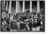 MONTGOMERY, REV. JAMES SHERA, D.D. CHAPLIAN OF THE HOUSE. LEFT OF THE 2 MINISTERS IN CENTER; W.T.C.U. GROUP AT CAPITOL - 2 Classic, Historic Print