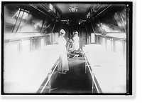 Historic Framed Print, ARMY, U.S., HOSPITAL CAR. INTERIOR,  17-7/8" x 21-7/8"