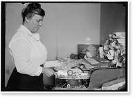 POST OFFICE DEPARTMENT. SEALING MACHINE, Vintage Poster