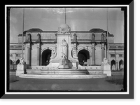 Historic Framed Print, COLUMBUS MONUMENT,  17-7/8" x 21-7/8"