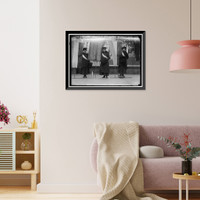 Historic Framed Print, WOMAN SUFFRAGE. PICKETS AT WHITE HOUSE - 3,  17-7/8" x 21-7/8"