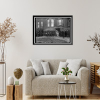 Historic Framed Print, DEWEY, GEORGE. ADMIRAL, U.S.N. COFFIN LEAVING HOUSE - 2,  17-7/8" x 21-7/8"