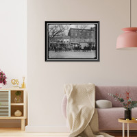 Historic Framed Print, DEWEY, GEORGE. ADMIRAL, U.S.N. PROCESSION ON PENNSYLVANIA AVENUE,  17-7/8" x 21-7/8"