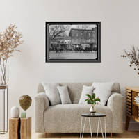 Historic Framed Print, DEWEY, GEORGE. ADMIRAL, U.S.N. PROCESSION ON PENNSYLVANIA AVENUE,  17-7/8" x 21-7/8"