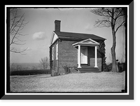 Historic Framed Print, MONTICELLO. OUTBUILDING,  17-7/8" x 21-7/8"