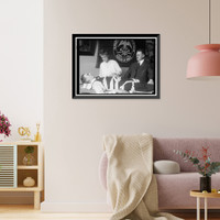 Historic Framed Print, MANNING, MRS. VAN H. U.S. BUREAU OF MINES. LEFT, MINE RESCUE METHODS,  17-7/8" x 21-7/8"