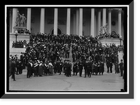 Historic Framed Print, PACIFISTS ON CAPITOL STEPS,  17-7/8" x 21-7/8"