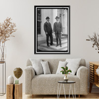 Historic Framed Print, JERVIS, DICK. RIGHT, WITH SMITHERS - 2,  17-7/8" x 21-7/8"