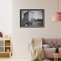 Historic Framed Print, BRITISH COMMISSION TO U.S. ARRIVAL AT LONG RESIDENCE - 3,  17-7/8" x 21-7/8"
