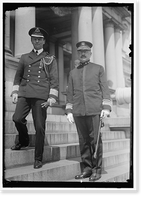 Historic Framed Print, BRITISH COMMISSION TO U.S. GEN. V.A. LAWFORD, LEFT, AND ADMIRAL FLETCHER, U.S.N.,  17-7/8" x 21-7/8"