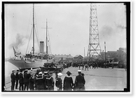 Historic Framed Print, FRENCH COMMISSION TO U.S. ARRIVING AT NAVY YARD ON 'MAYFLOWER' - 2,  17-7/8" x 21-7/8" Historic Framed Print, FRENCH COMMISSION TO U.S. ARRIVING AT NAVY YARD ON 'MAYFLOWER' - 2,  17-7/8" x 21-7/8"