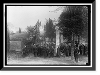 Historic Framed Print, ALLIED COMMISSION TO U.S. AT MOUNT VERNON: GROUPS AT TOMB OF WASHINGTON,  17-7/8" x 21-7/8"