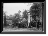 Historic Framed Print, ALLIED COMMISSION TO U.S. AT MOUNT VERNON: GROUPS AT TOMB OF WASHINGTON - 2,  17-7/8" x 21-7/8"