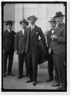 Historic Framed Print, CUBAN WAR MISSION TO THE U.S. LT.COL. LEZAMA, ALBERTO CARRICARTI, AND GEN. JOSE MARTI, COMPRISING THE CUBAN MISSION; LT. COMDR. KEAR, U.S.N. AND LT. COL. WITTERMEYER, U.S.N.,  17-7/8" x 21-7/8"