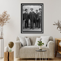 Historic Framed Print, CUBAN WAR MISSION TO THE U.S. LT.COL. LEZAMA, ALBERTO CARRICARTI, AND GEN. JOSE MARTI, COMPRISING THE CUBAN MISSION; LT. COMDR. KEAR, U.S.N. AND LT. COL. WITTERMEYER, U.S.N. - 2,  17-7/8" x 21-7/8"