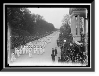 Historic Framed Print, RED CROSS, AMERICAN. DEDICATION OF BUILDING. NURSES PARADE AND MOTOR CORPS - 2,  17-7/8" x 21-7/8"