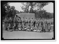 Historic Framed Print, RED CROSS, AMERICAN. DEDICATION OF BUILDING,  17-7/8" x 21-7/8"