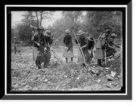 NATIONAL EMERGENCY WAR GARDENS COM. GIRL SCOUTS GARDENING AT D.A.R. - 5, Historic Reproduction