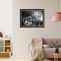 Historic Framed Print, RED CROSS LUNCHEON ON GENERAL SCOTT'S LAWN. GENERAL VIEW,  17-7/8" x 21-7/8" Historic Framed Print, RED CROSS LUNCHEON ON GENERAL SCOTT'S LAWN. GENERAL VIEW,  17-7/8" x 21-7/8"
