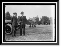 LANSING, ROBERT SECRETARY OF STATE, 1915-1920. LEFT, WITH JOHN W. DAVIS, Vintage Print