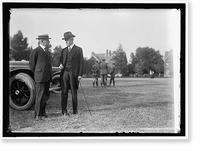 LANSING, ROBERT SECRETARY OF STATE, 1915-1920. LEFT, WITH JOHN W. DAVIS, Vintage Print