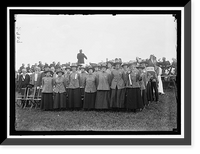 Historic Framed Print, CONFEDERATE REUNION. MRS. HAMPTON OSBORNE AND SINGERS,  17-7/8" x 21-7/8"