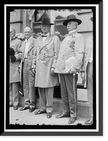 Historic Framed Print, CONFEDERATE REUNION. GEN. HARRISON OF MISSISSIPPI, COMMANDER IN CHIEF, WITH GENERALS MICKEY AND DINKINS - 2,  17-7/8" x 21-7/8"