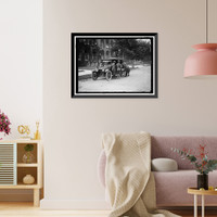 Historic Framed Print, RED CROSS MOTOR CORPS. GROUPS - 5,  17-7/8" x 21-7/8"