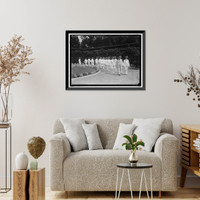 Historic Framed Print, NAVAL ACADEMY, U.S. GRADUATION EXERCISES - 10,  17-7/8" x 21-7/8"