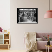 Historic Framed Print, BASEBALL, CONGRESSIONAL. PRESIDENT AND MRS. WILSON - 4,  17-7/8" x 21-7/8" Historic Framed Print, BASEBALL, CONGRESSIONAL. PRESIDENT AND MRS. WILSON - 4,  17-7/8" x 21-7/8"