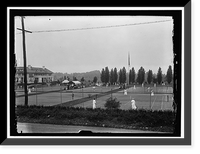 Historic Framed Print, [COLUMBIA COUNTRY CLUB. TENNIS COURTS],  17-7/8" x 21-7/8"