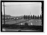 Historic Framed Print, [COLUMBIA COUNTRY CLUB. TENNIS COURTS],  17-7/8" x 21-7/8"