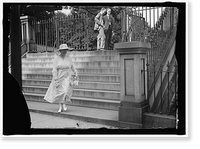 Historic Framed Print, RANKIN, JEANETTE. REP. FROM MONTANA, 1917-1919. LEAVING WHITE HOUSE - 2,  17-7/8" x 21-7/8"