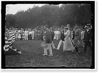 Historic Framed Print, HOME GUARD. ORGANIZATION OF GOVERNMENT CLERKS, D.C. PRESIDENT AND MRS. WILSON, COL. HARTS, ETC. ARRIVING FOR REVIEW,  17-7/8" x 21-7/8"