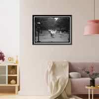 Historic Framed Print, CAMP, WALTER, I.E., EXERCISE SCHOOL. CABINET OFFICIALS EXERCISING WITH OTHER GOVT. OFFICIALS - 3,  17-7/8" x 21-7/8"