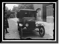 Historic Framed Print, RED CROSS. MRS. HARRIMAN AND AMBULANCE,  17-7/8" x 21-7/8"