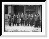 K.J. Ferry, T. Kennedy, Frank Hayes, T. Haggerty, M. Dougherty, F. Farrington, John Mack, T.J. Richards, A. Matti (left to right), Antique Print