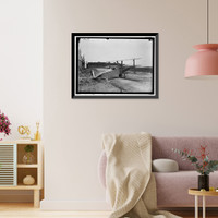 Historic Framed Print, CURTISS AIRPLANE. KIRKHAM TRIPLANE. LANGLEY FIELD,  17-7/8" x 21-7/8"