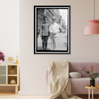 Historic Framed Print, HURLEY, EDWARD NASH. WITH SON,  17-7/8" x 21-7/8"