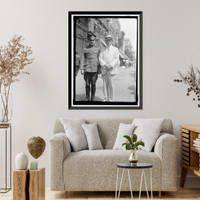 Historic Framed Print, HURLEY, EDWARD NASH. WITH SON,  17-7/8" x 21-7/8"