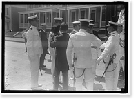 Historic Framed Print, JAPANESE MISSION TO U.S. VISIT TO NAVAL ACADEMY - 2,  17-7/8" x 21-7/8"