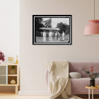 Historic Framed Print, JAPANESE MISSION TO U.S. VISIT TO NAVAL ACADEMY - 8,  17-7/8" x 21-7/8"