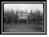 Historic Framed Print, BOY SCOUTS. BOY SCOUT FARM - 2,  17-7/8" x 21-7/8"