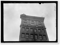REYNOLDS, J., PERFORMING ACROBATIC AND BALANCING ACTS ON HIGH CORNICE ABOVE 9TH STREET, N.W. - 4 Classic, Antique Poster