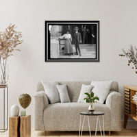 Historic Framed Print, NETHERLANDS MISSION TO THE U.S. J.B. VAN DER HOOVEN VAN OORDT AND WIFE,  17-7/8" x 21-7/8"