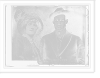 Historic Framed Print, Mike Donlin and wife,  17-7/8" x 21-7/8"