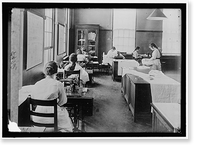 Historic Framed Print, GIRL SCOUTS. WAR SEWING WITH RED CROSS - 2,  17-7/8" x 21-7/8"
