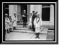 Historic Framed Print, DANIELS, JOSEPHUS. SECRETARY OF THE NAVY, 1913-1921. NAVAL SCOUTS,  17-7/8" x 21-7/8"